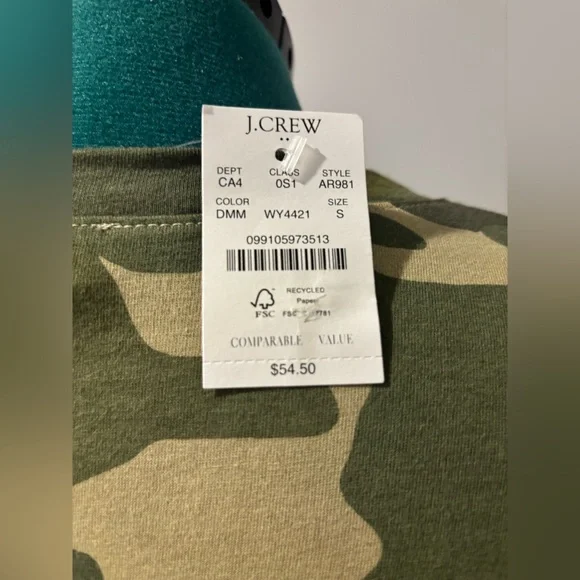 J. Crew Camouflage Pattern Top - Picture 5 of 5